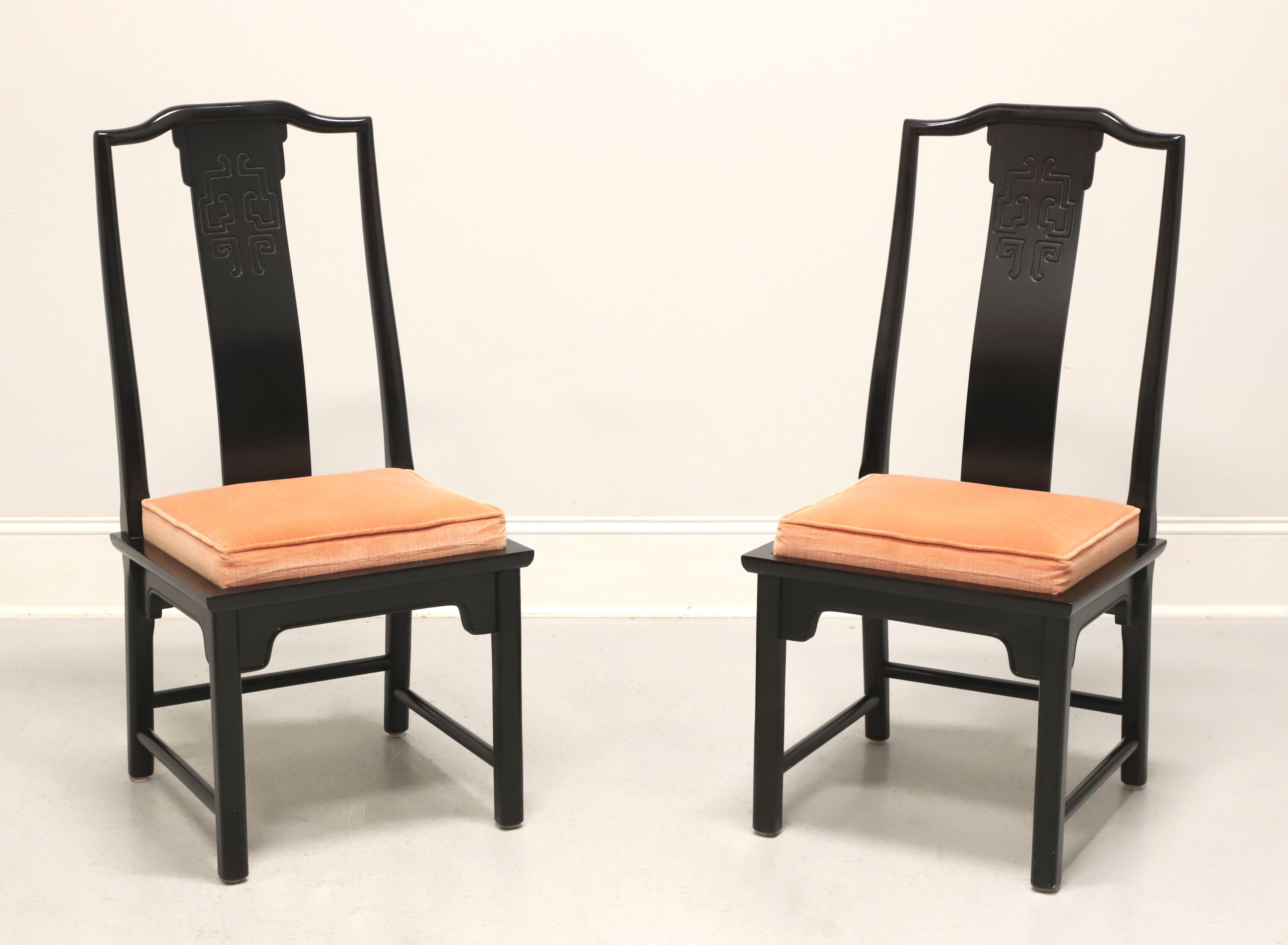 CENTURY Chin Hua by Raymond Sobota Asian Chinoiserie Dining Side Chairs - Pair C 5