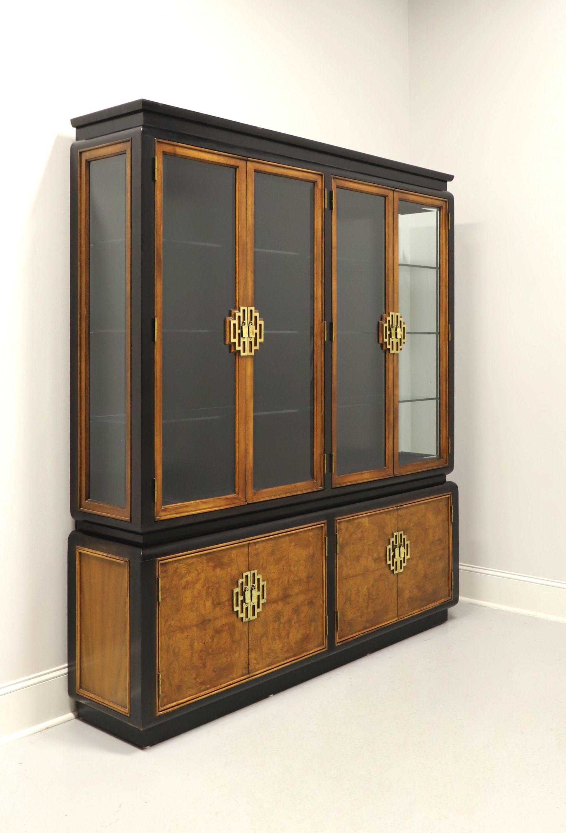 An Asian style dual china display cabinet by high-quality furniture maker Century Furniture, from their 