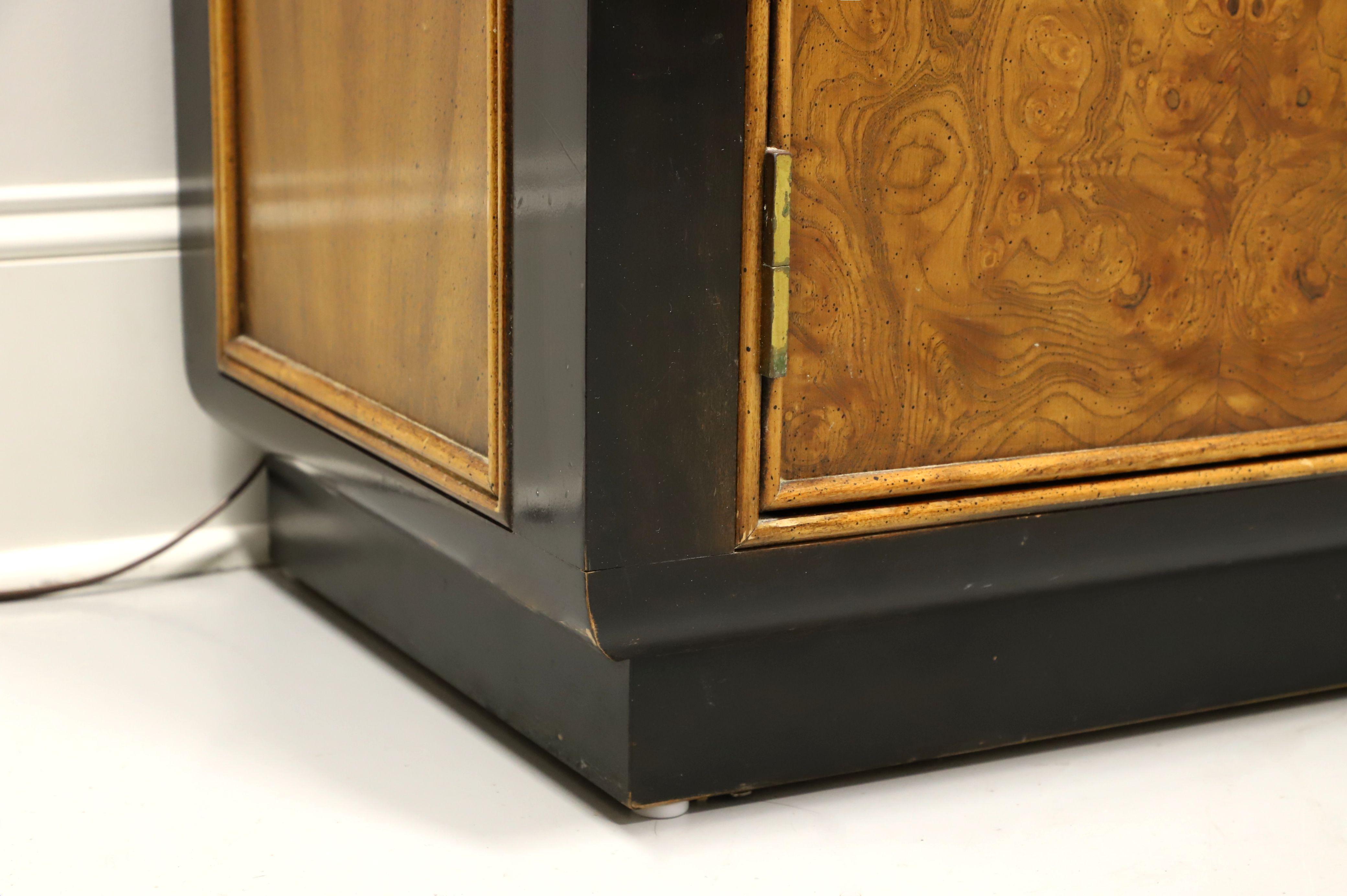 Brass CENTURY Chin Hua by Raymond Sobota Asian Chinoiserie Dual China Display Cabinet For Sale