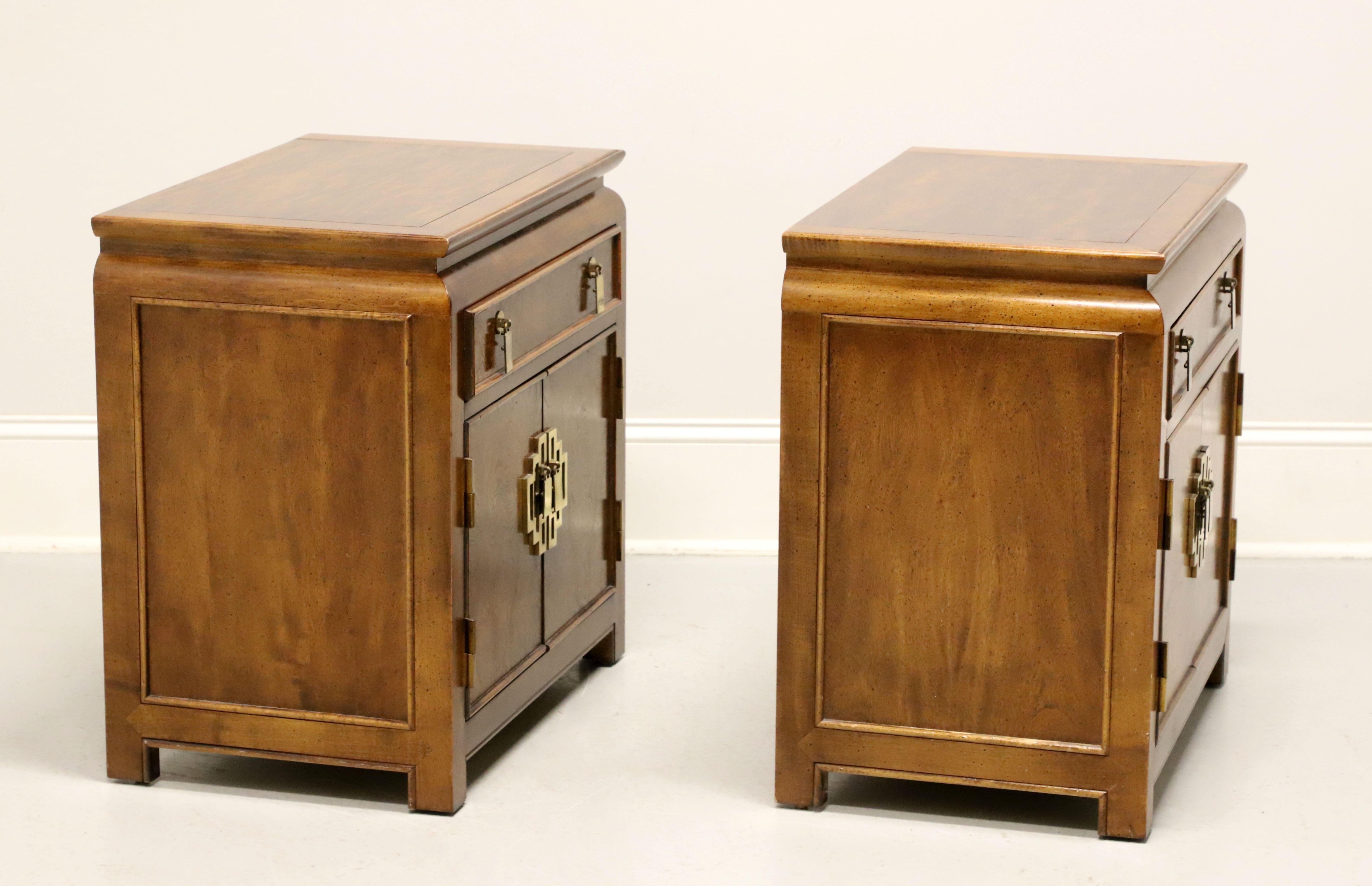 A pair of Asian style nightstands by high-quality furniture maker Century Furniture, from their 