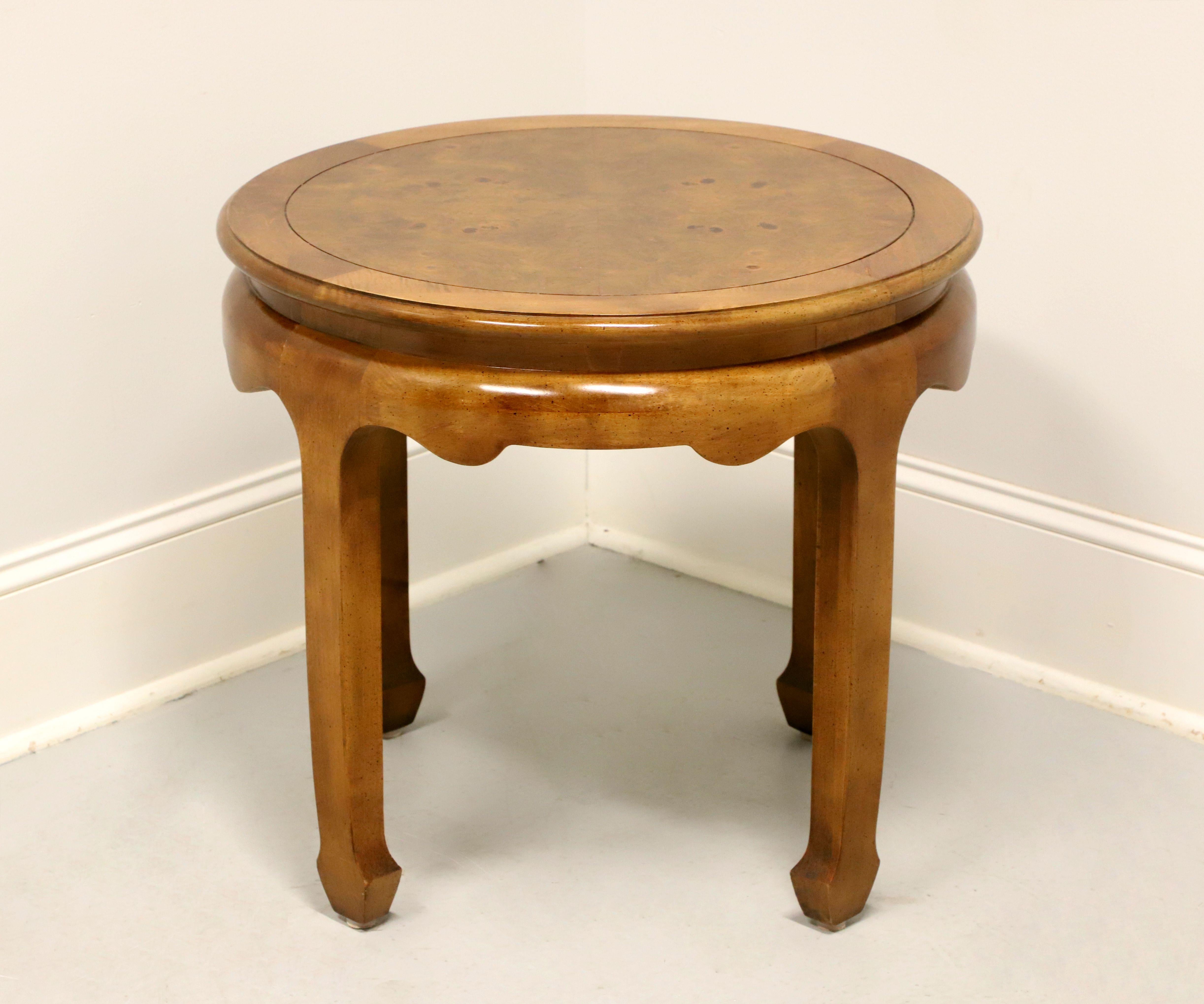 An Asian style round side table by high-quality furniture maker Century, from their Chin Hua