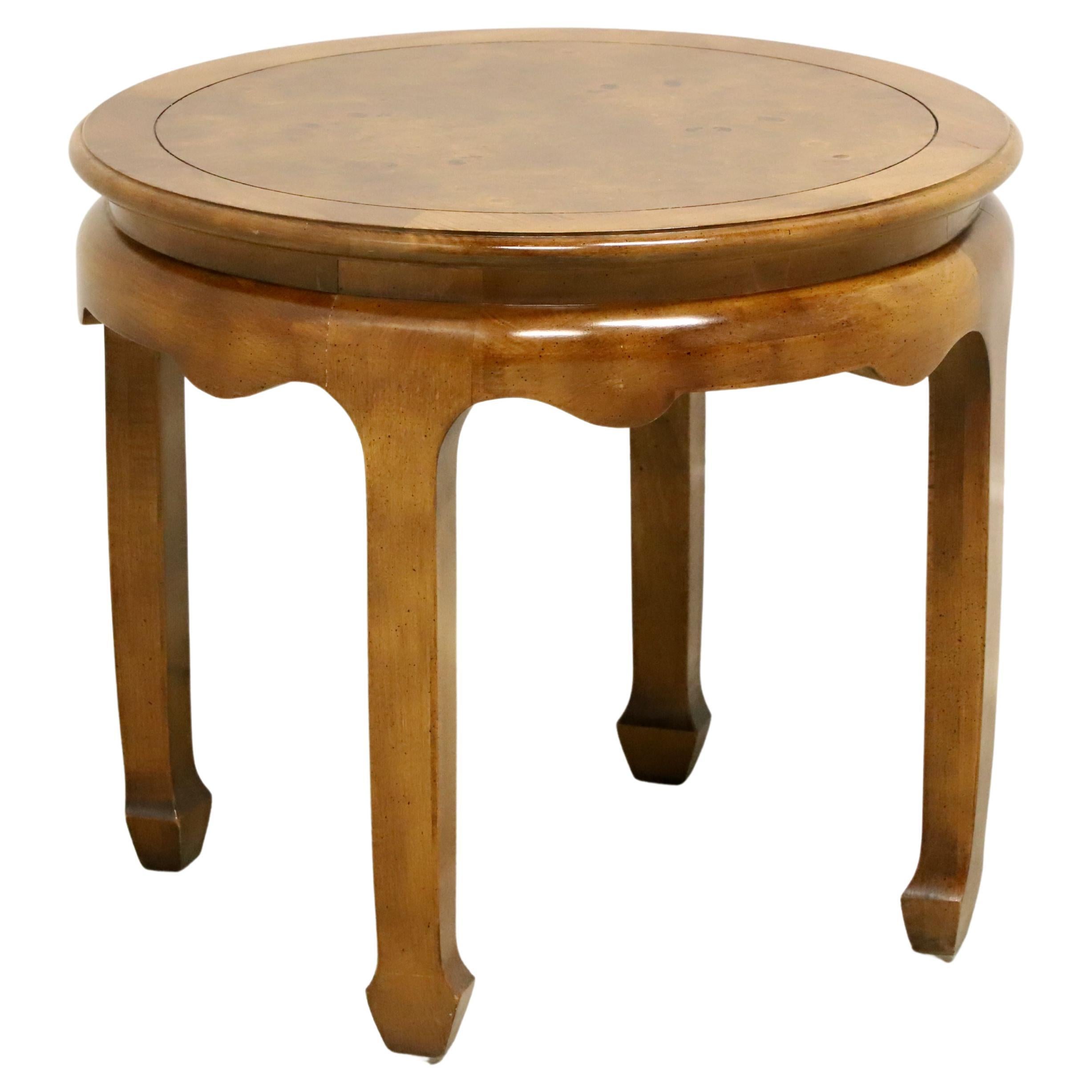 CENTURY Chin Hua by Raymond Sobota Asian Chinoiserie Round Side Table For Sale