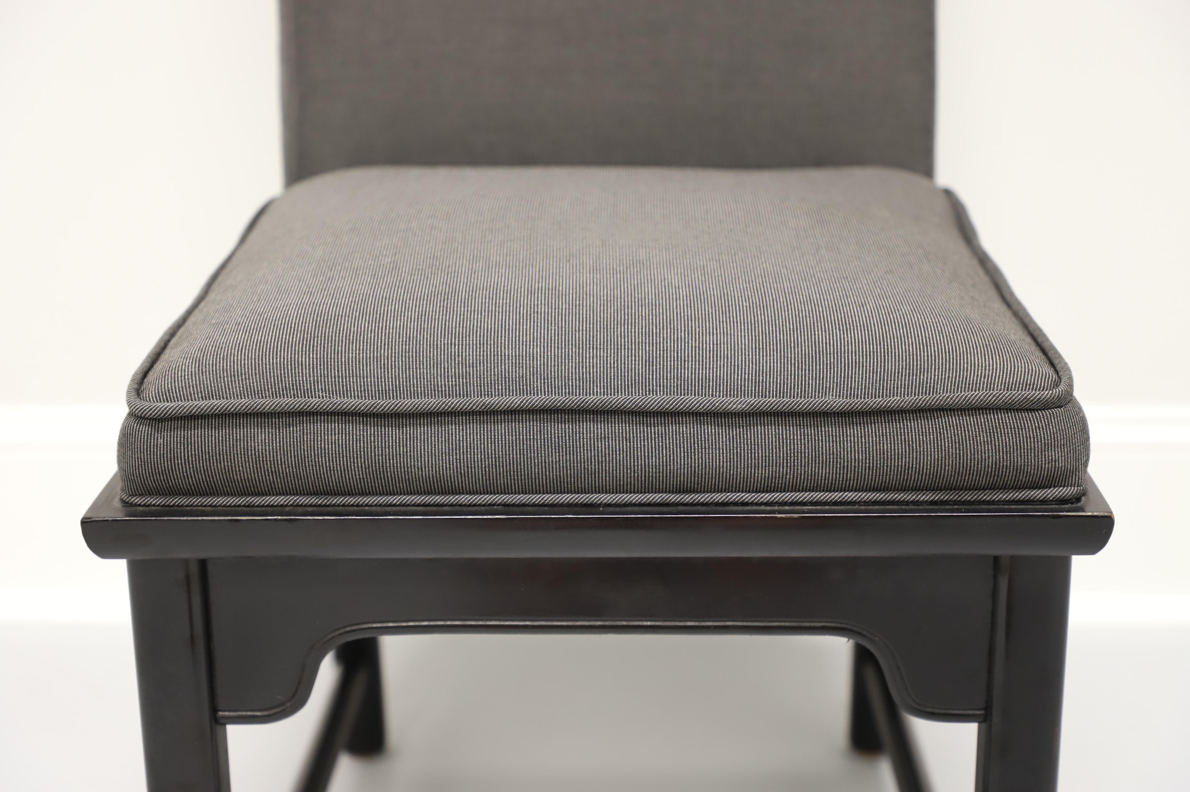 Fabric CENTURY Chin Hua by Raymond Sobota Black Lacquer Side Chair
