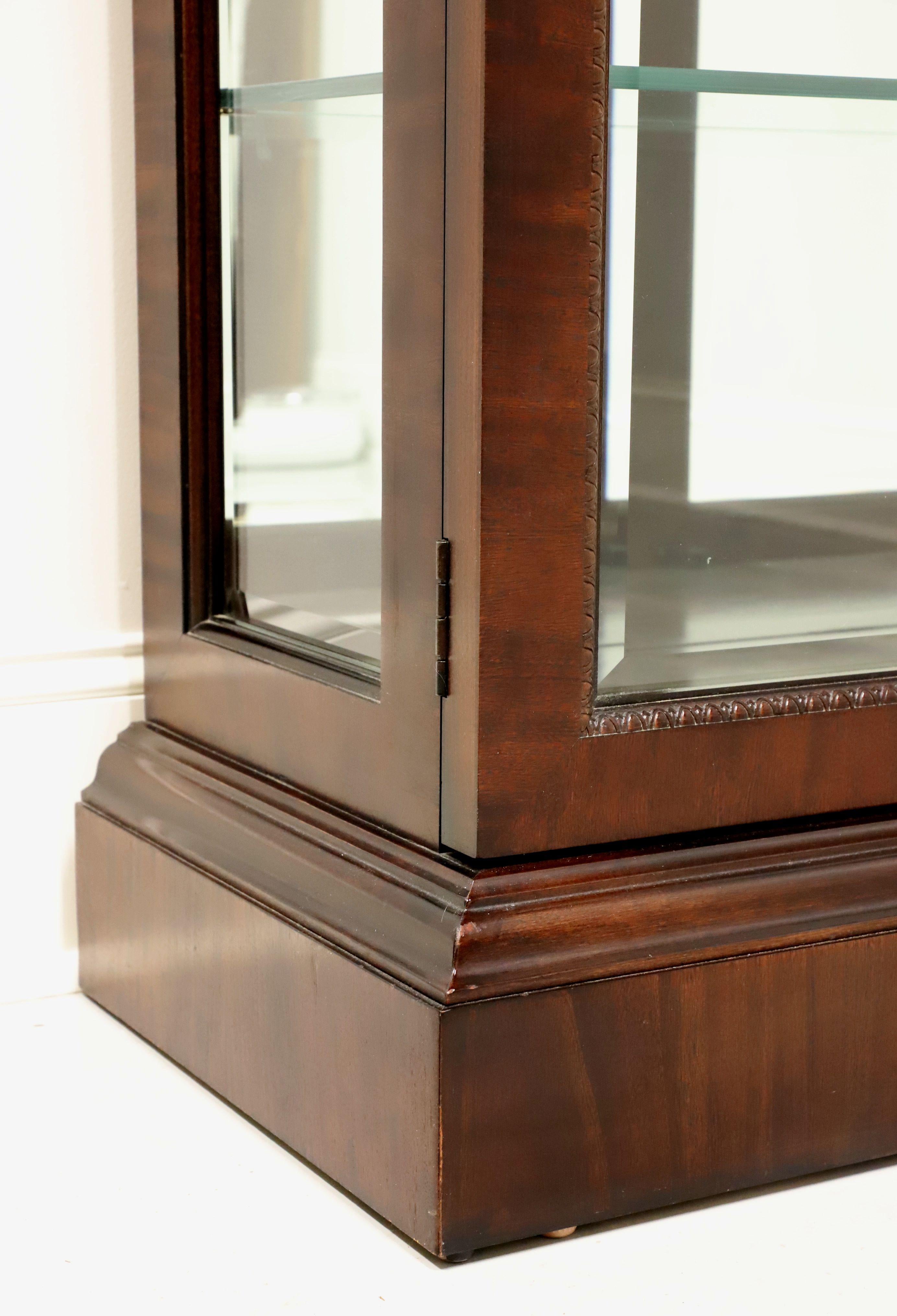 CENTURY Claridge Solid Mahogany Chippendale Style Curio Display Cabinet 1