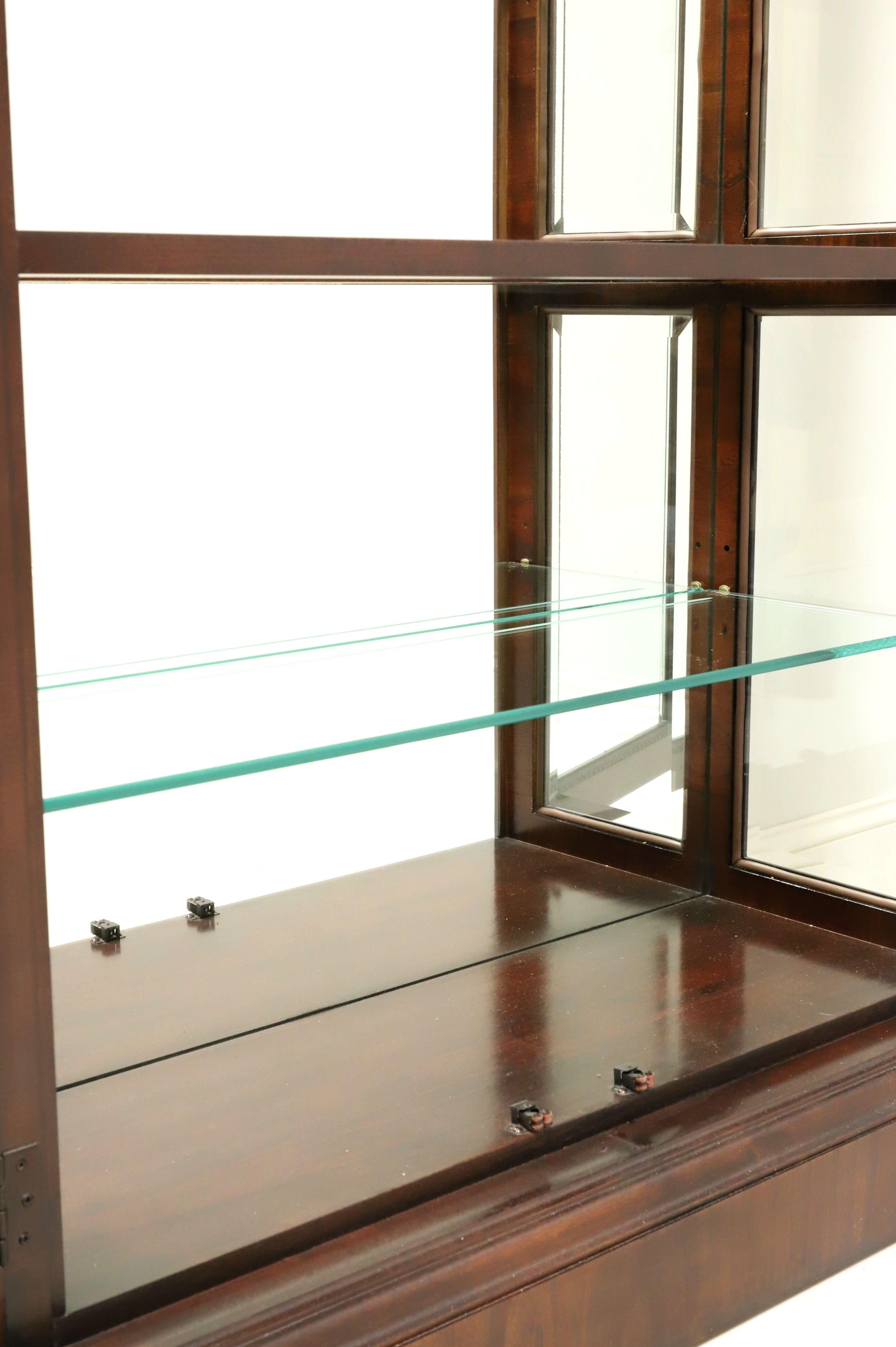 CENTURY Claridge Solid Mahogany Chippendale Style Curio Display Cabinet 3