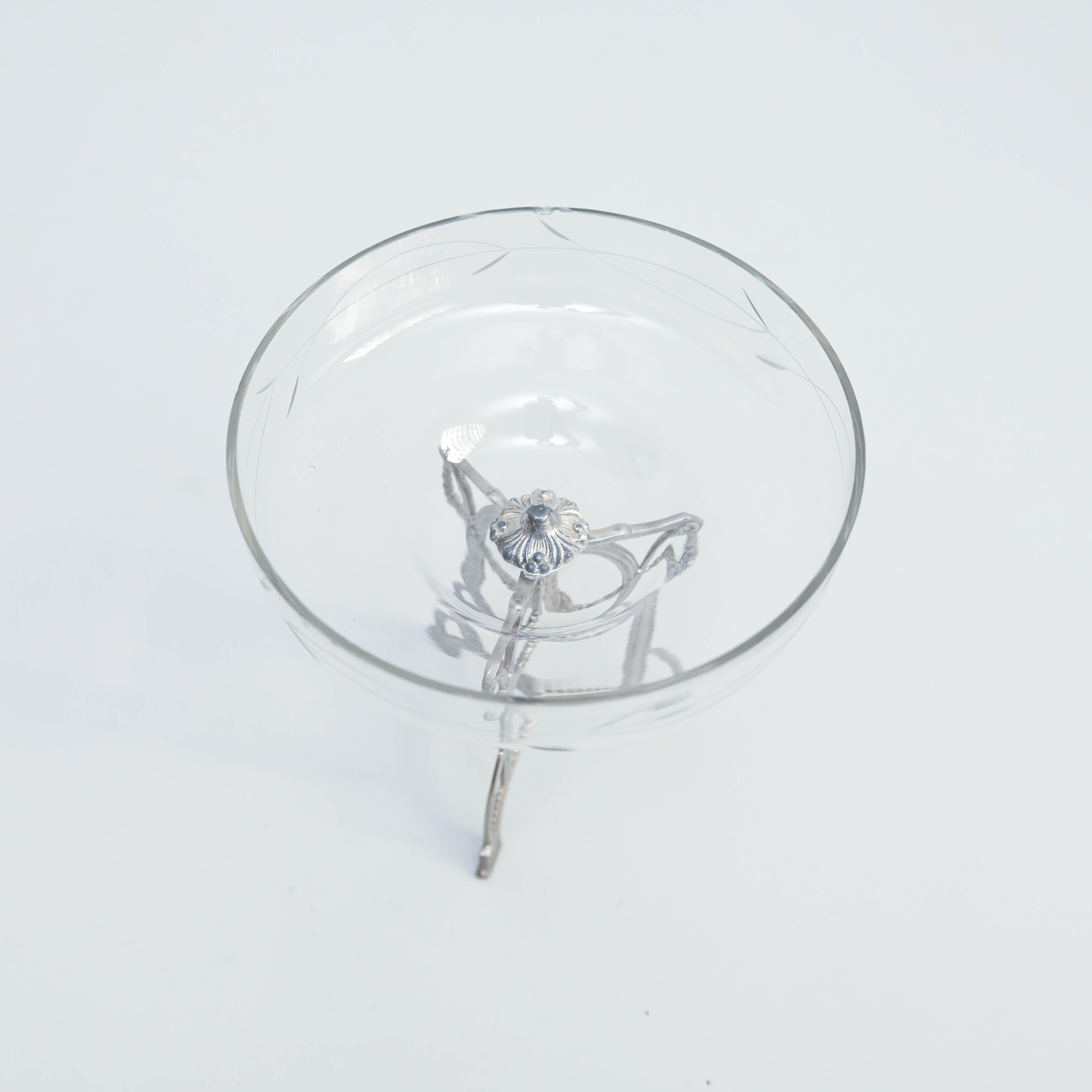Le bol à fruits en cristal du siècle dernier, vers 1930  en vente 3