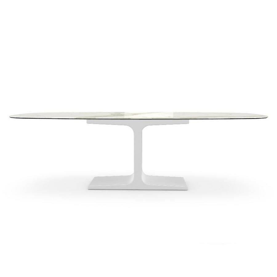 ceramic oval dining table