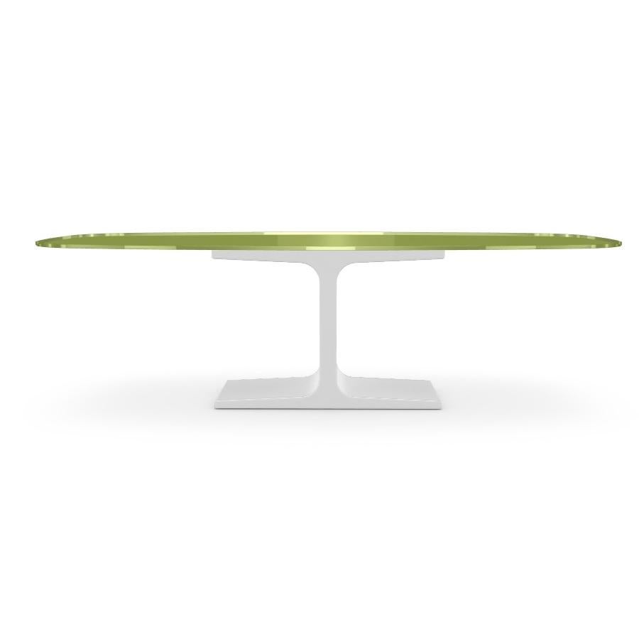 green glass table top