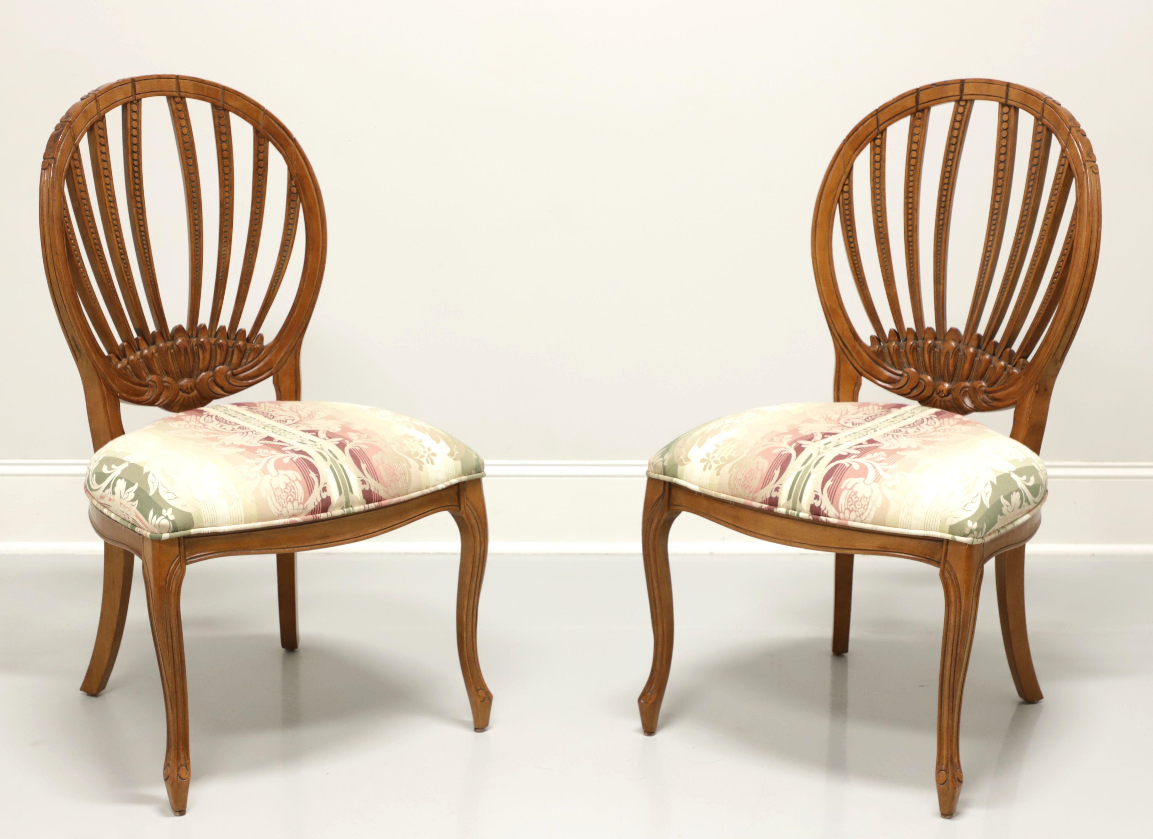 CENTURY French Country Oval Back Dining Side Chairs - Pair B For Sale 5