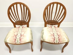 CENTURY French Country Oval Back Dining Side Chairs - Pair B