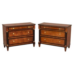 Century French Empire Style Mahogany Chests, Pair