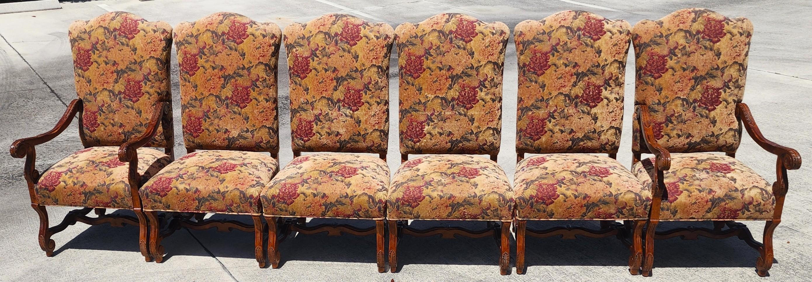 Fin du 20e siècle Chaises de salle à manger Amelia de Century Furniture Ancien monde toscan en vente