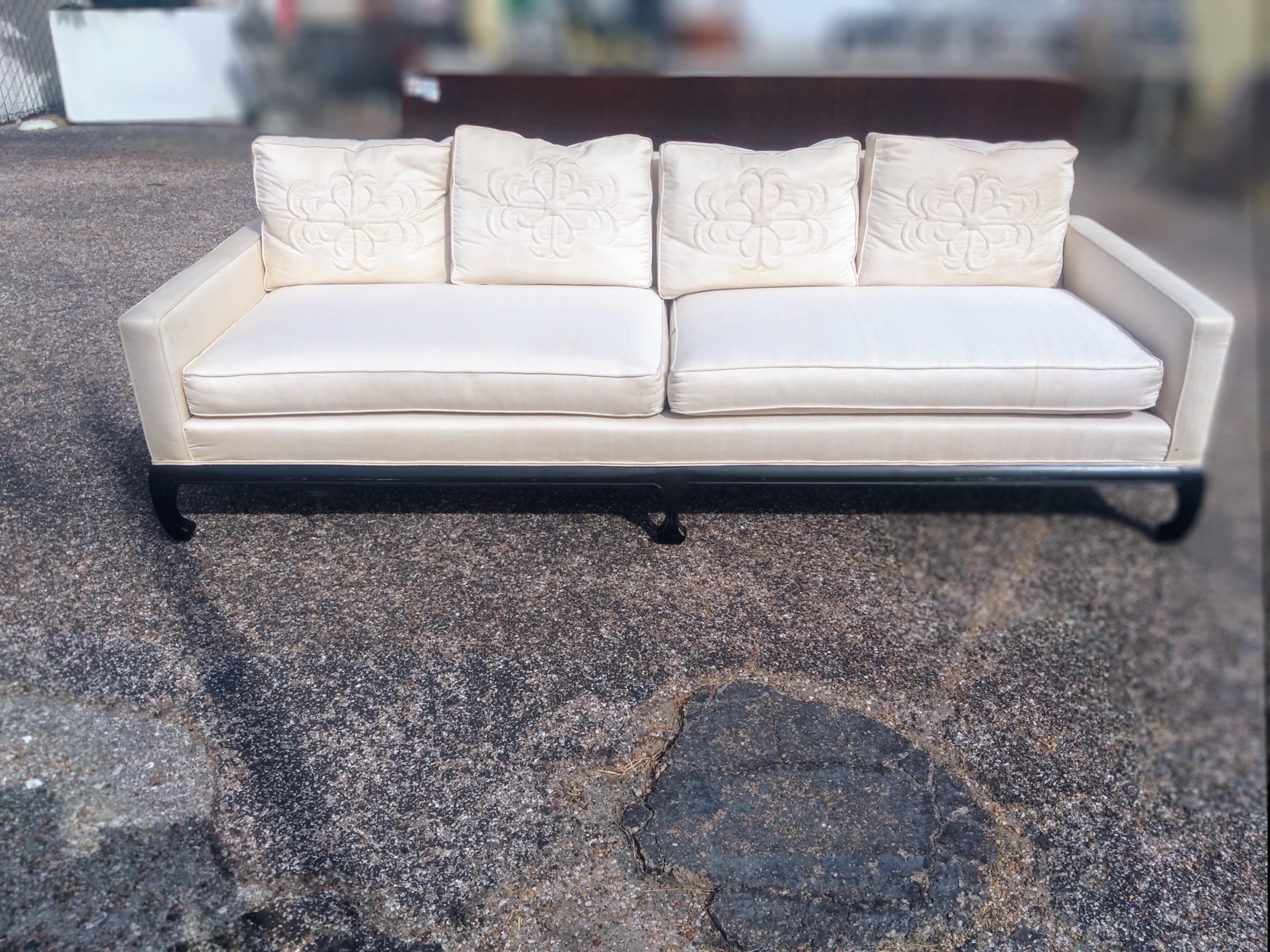 Century Furniture Asian Inspired Sofa In Good Condition For Sale In Pasadena, TX