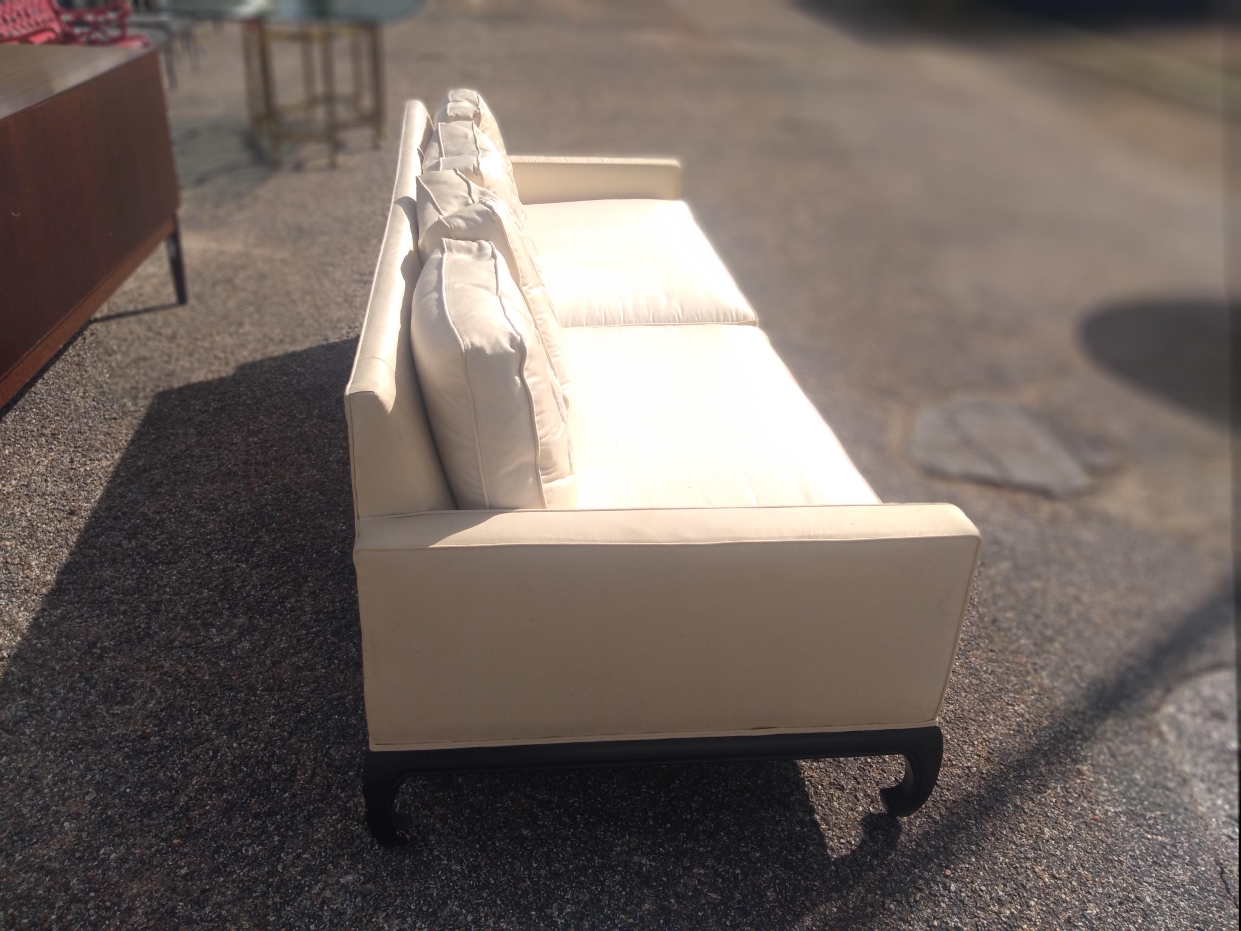 20th Century Century Furniture Asian Inspired Sofa For Sale