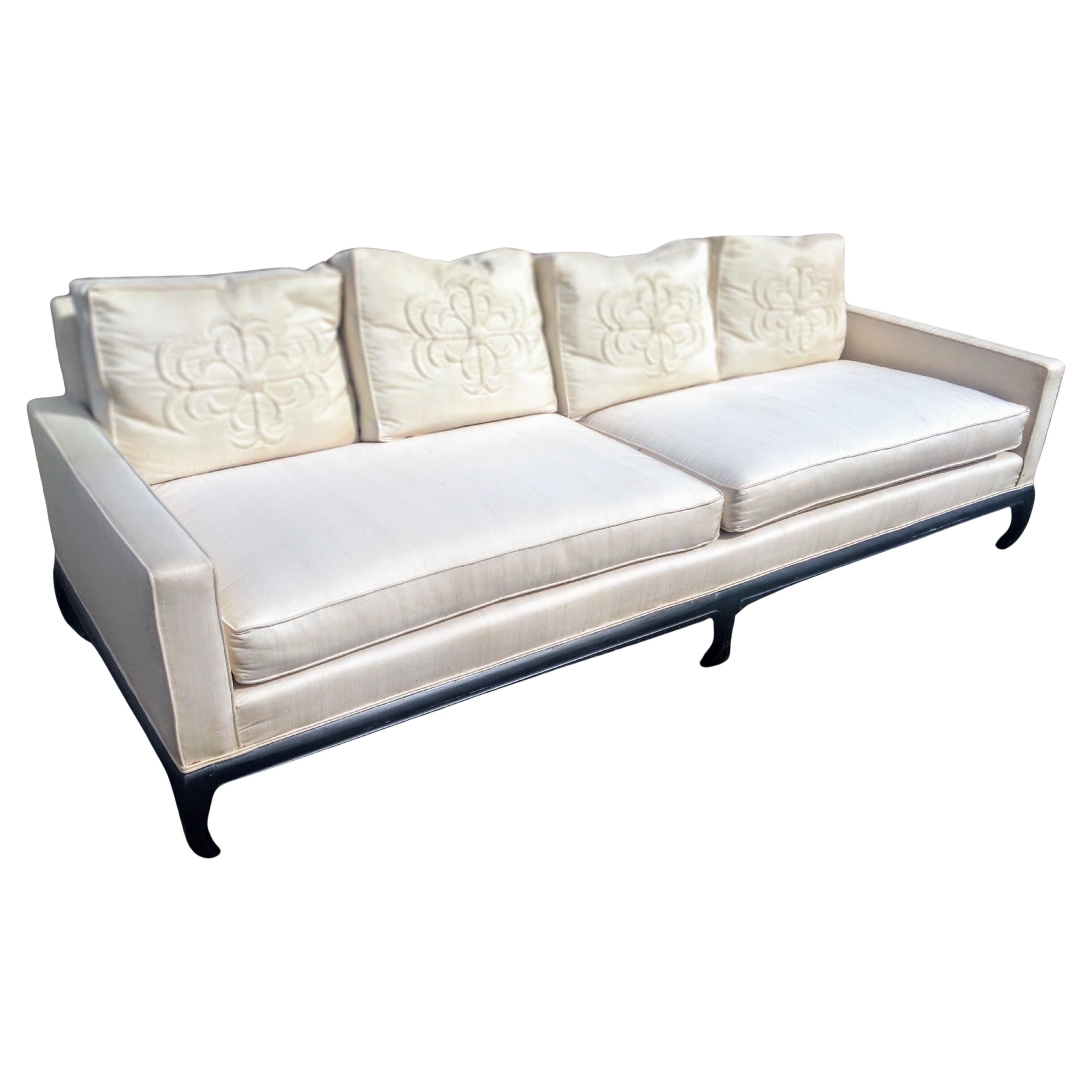Century Furniture Asian Inspired Sofa For Sale