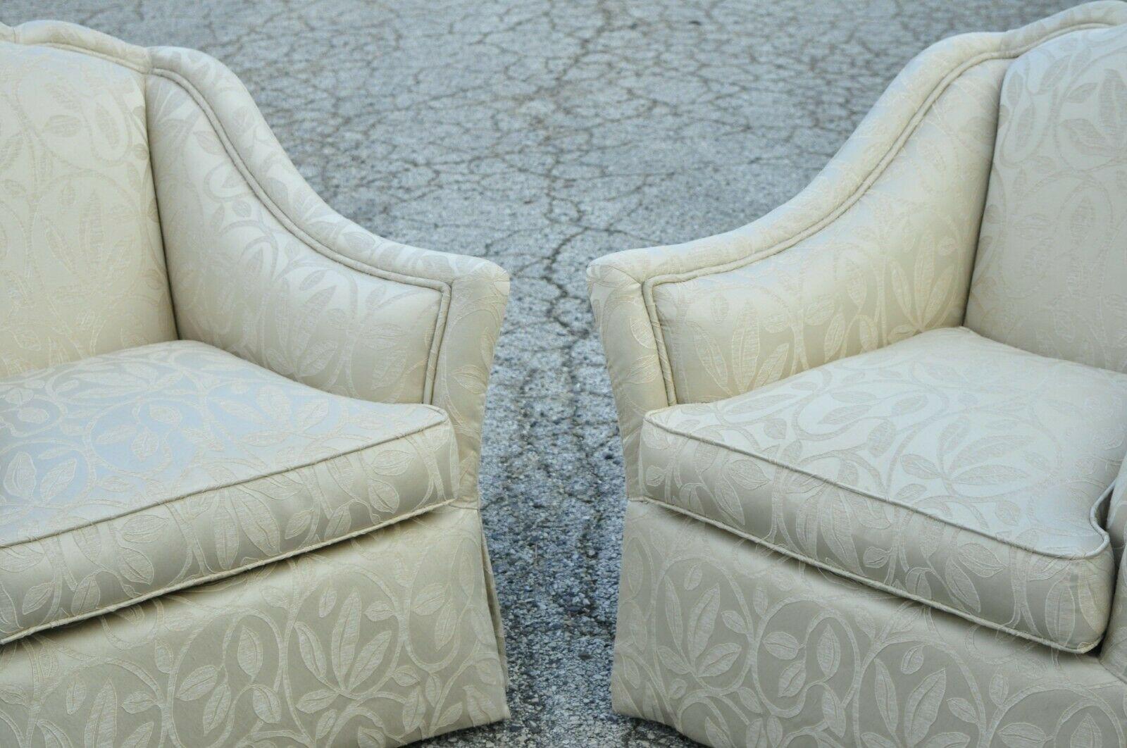 Century Furniture Beige 11-909 Living Room Reading Chair Club Lounge, a Pair 1