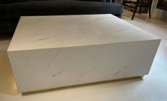 Century Furniture Calcutta Scagliola Marble Cocktail Table
