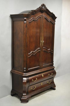 Century Furniture: armario, ropero, cómoda y mueble para la tele «Cardella» de madera de cerezo con diseño abombado