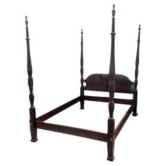 Century Furniture Carved Mahogany Posters Queen Bed