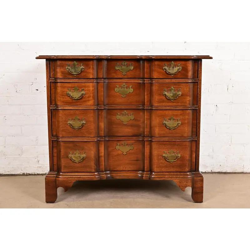 A gorgeous Georgian or Chippendale style four-drawer dresser, chest of drawers, or commode

By Century Furniture, 