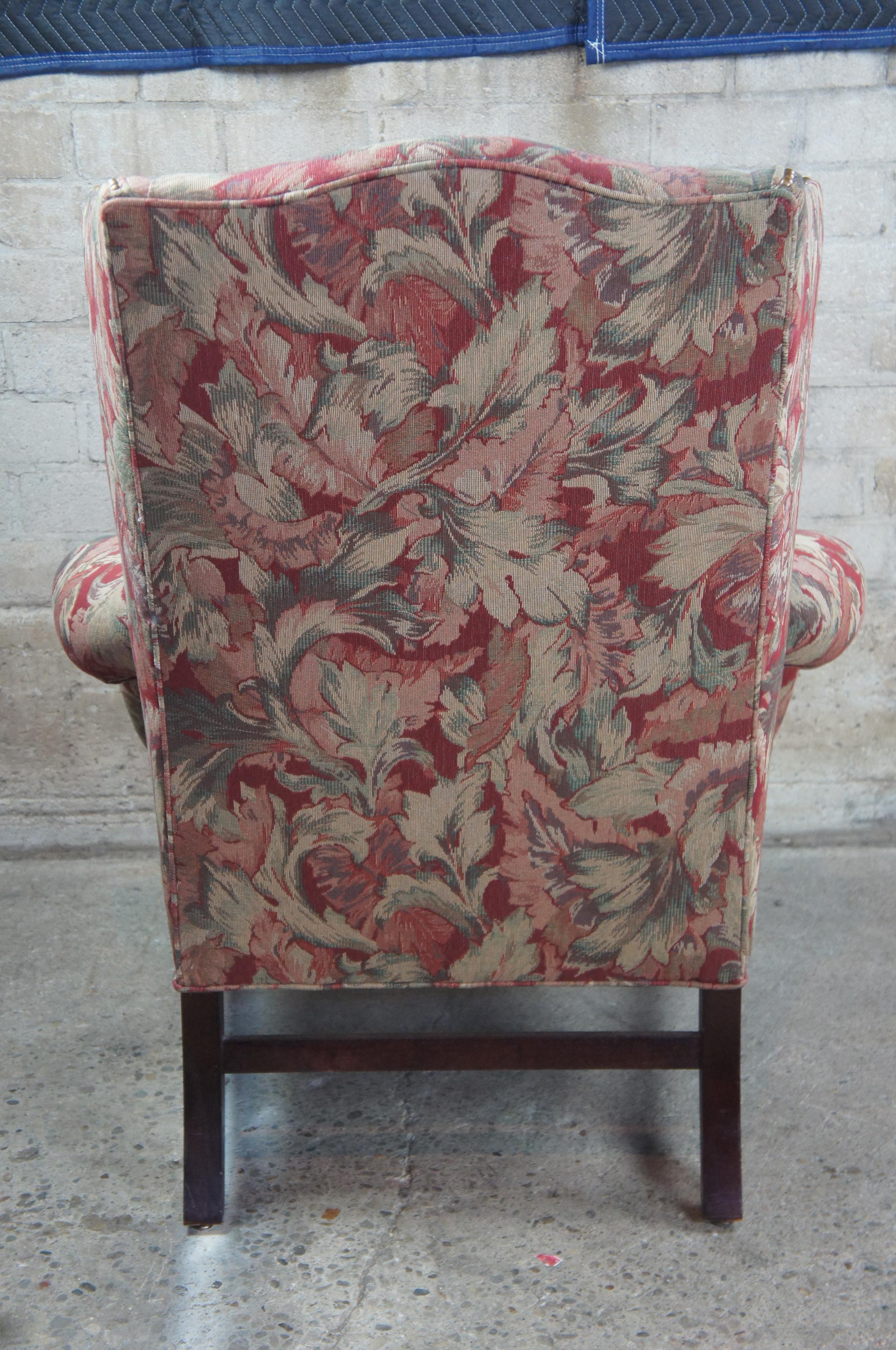 floral wingback chairs