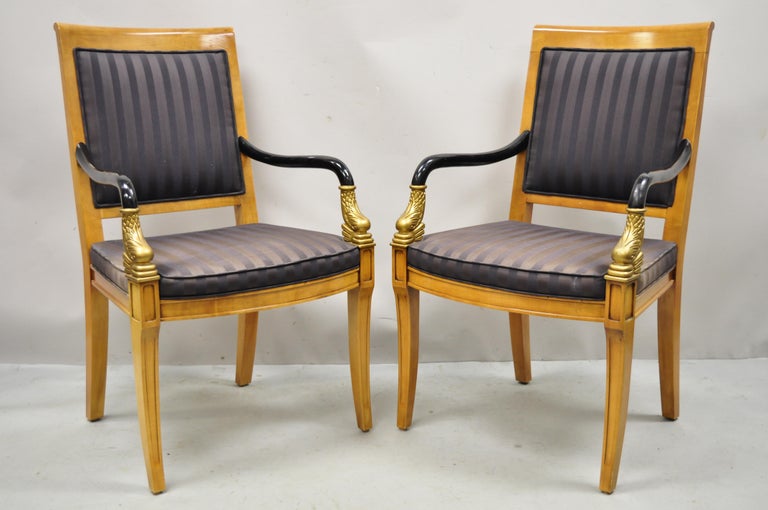 Century Furniture Co Capuan Biedermier Dining Chairs with Serpent Arm, Set of 8 4