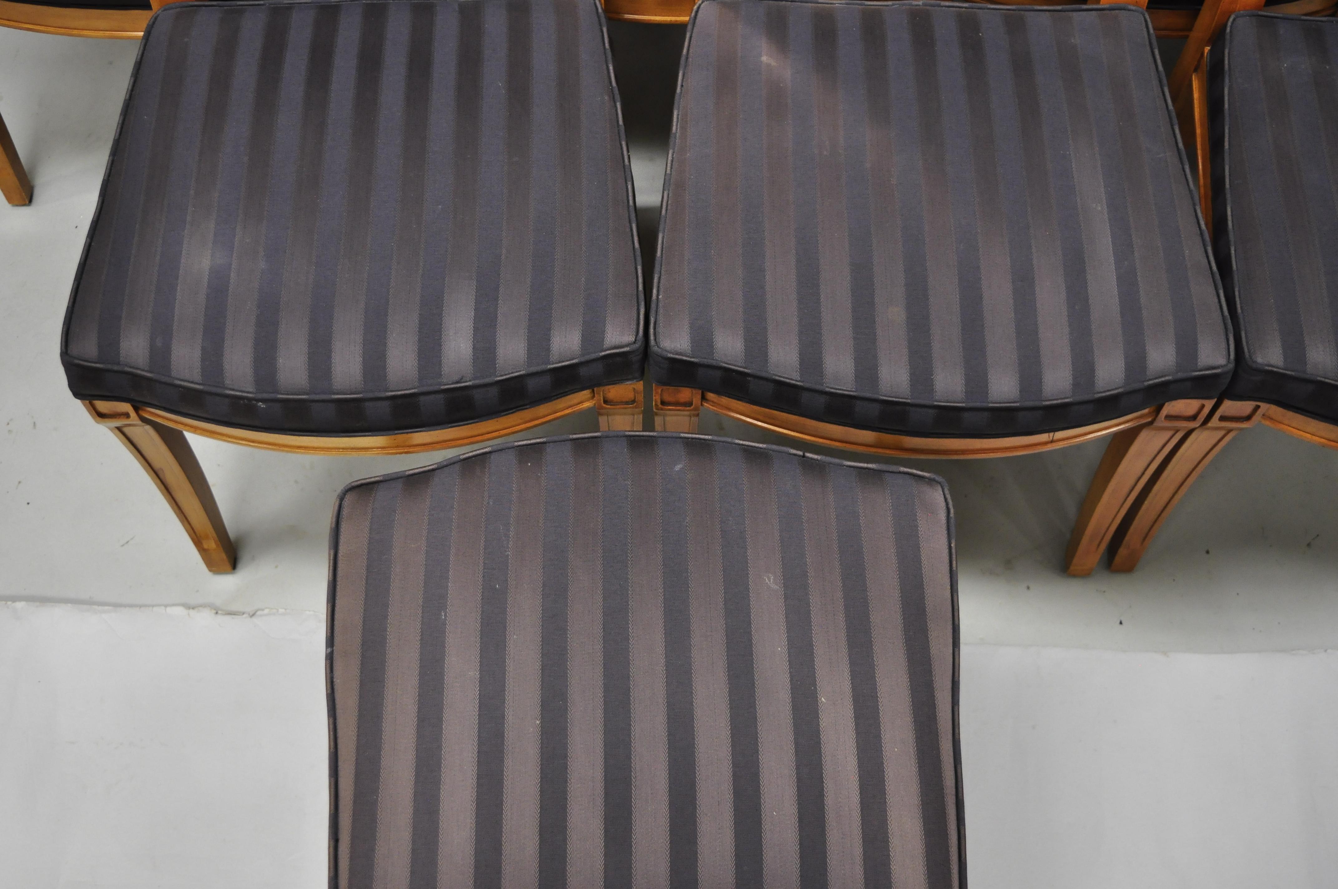 Century Furniture Co Capuan Biedermier Dining Chairs with Serpent Arm, Set of 8 In Good Condition In Philadelphia, PA