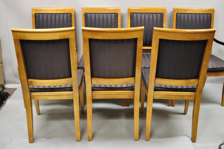 Century Furniture Co Capuan Biedermier Dining Chairs with Serpent Arm, Set of 8 1