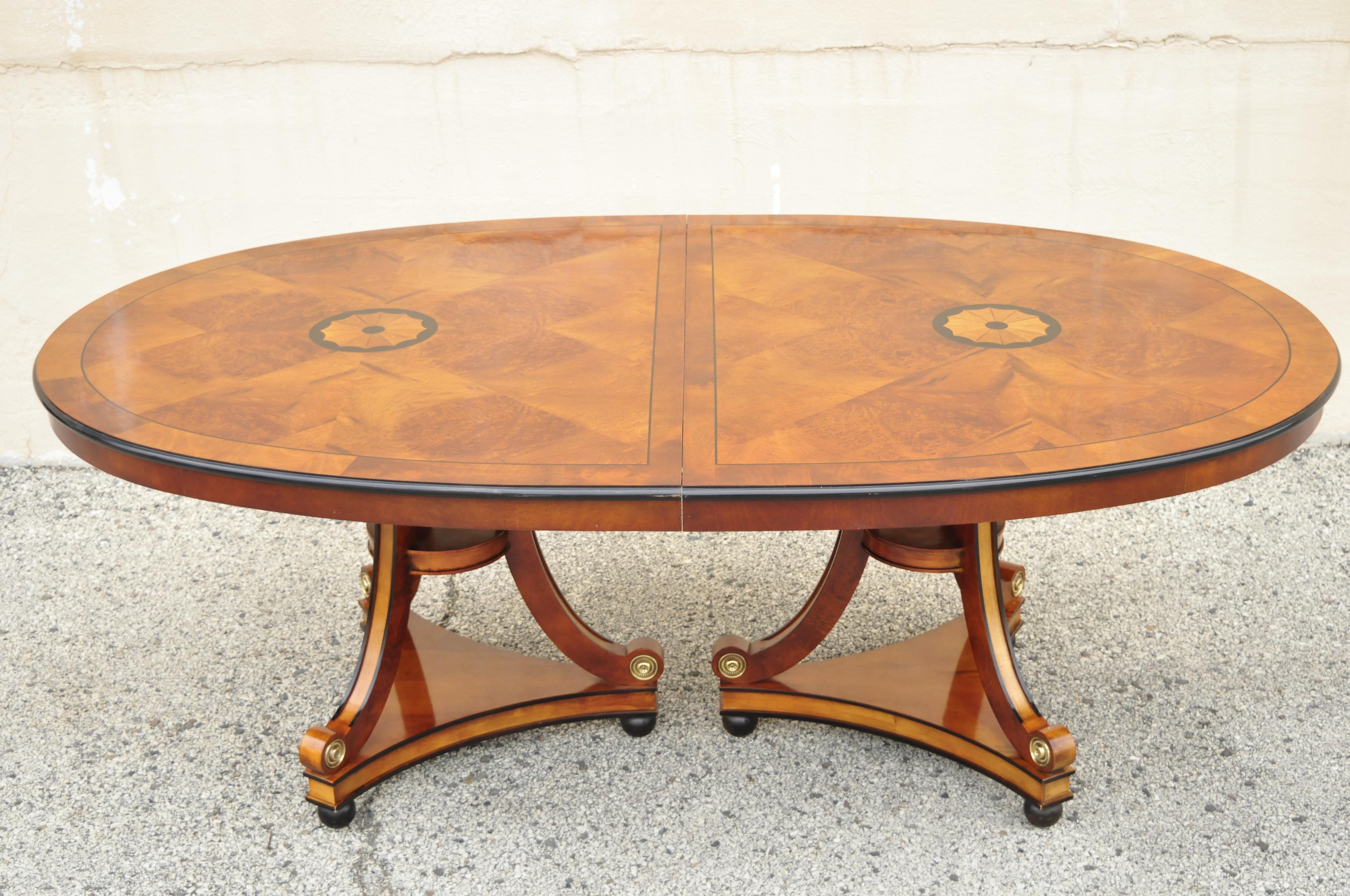 Century Furniture Co. Capuan Collection Biedermier Double Pedestal Dining Table 4