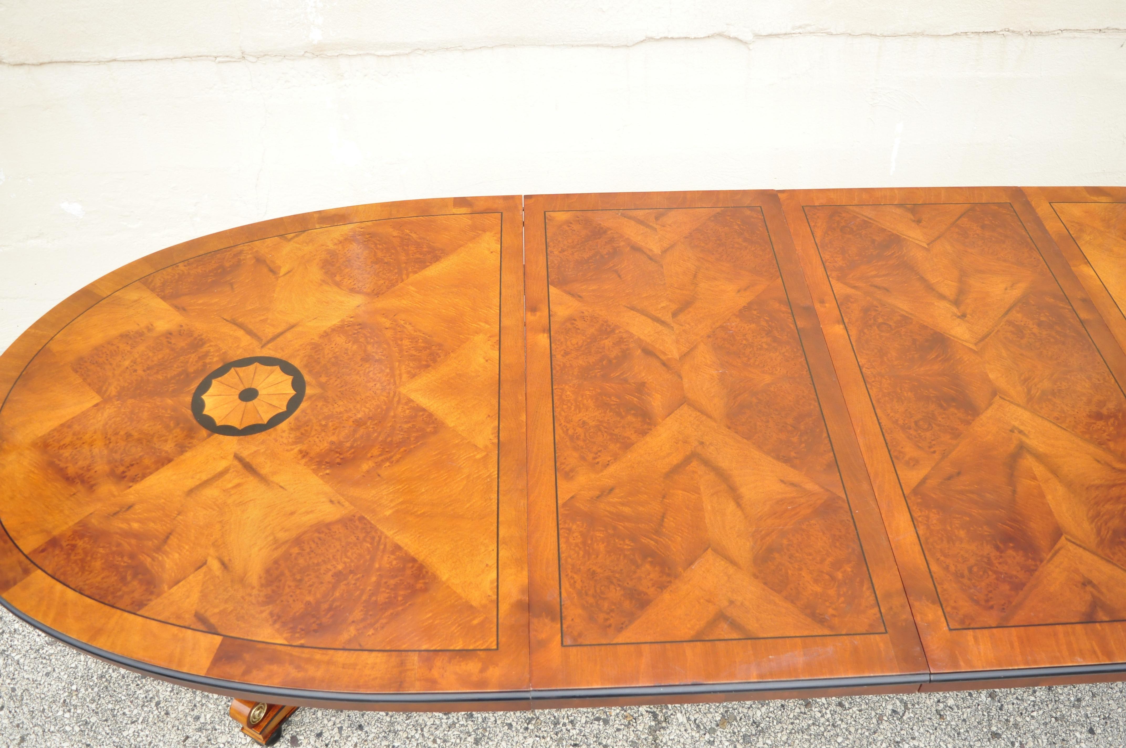 Century Furniture Co. Capuan Collection Biedermier Double Pedestal Dining Table 1