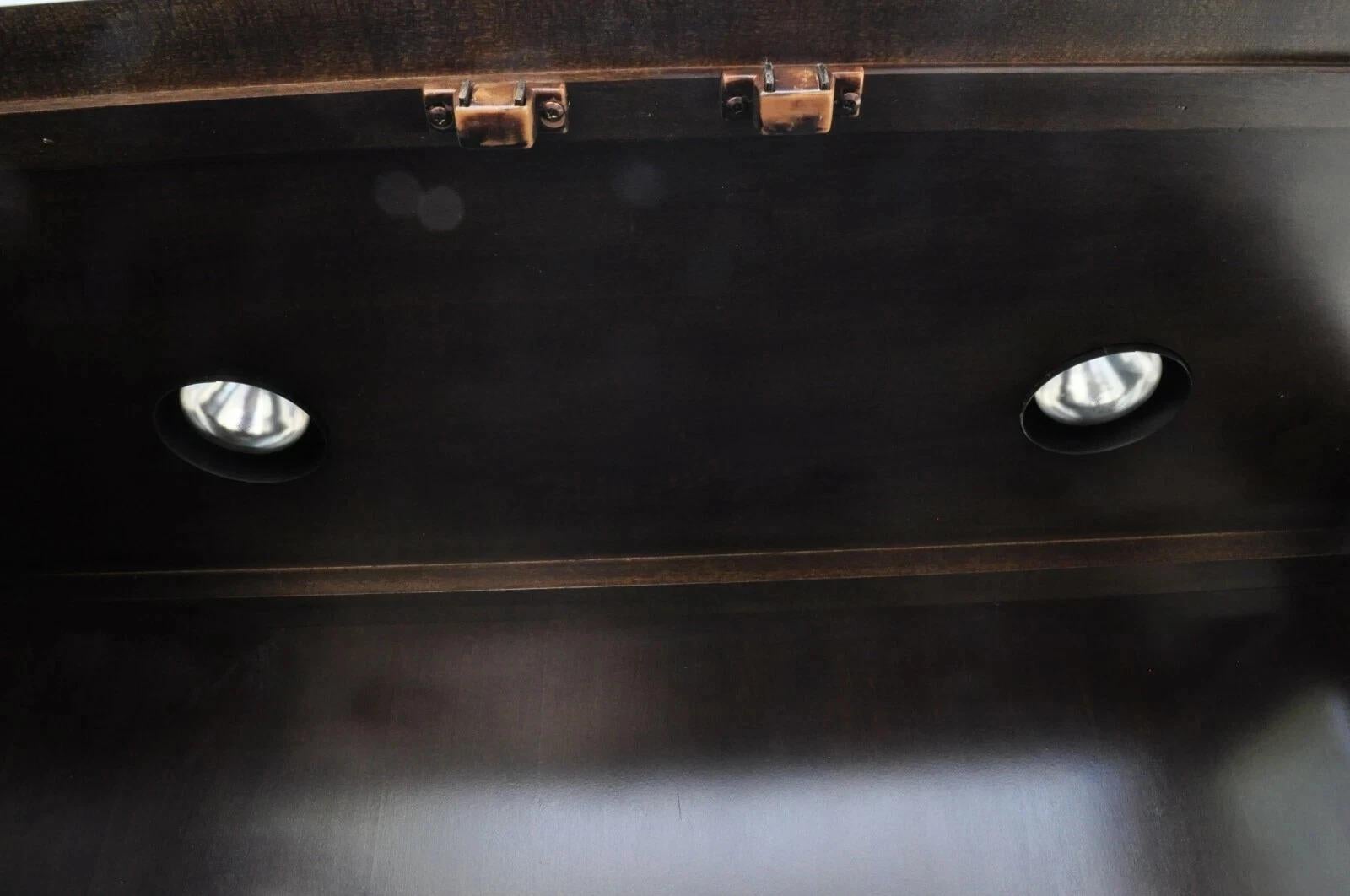Century Furniture Co Chin Hua Burl Wood, espositore cinese per porcellane Libreria 1