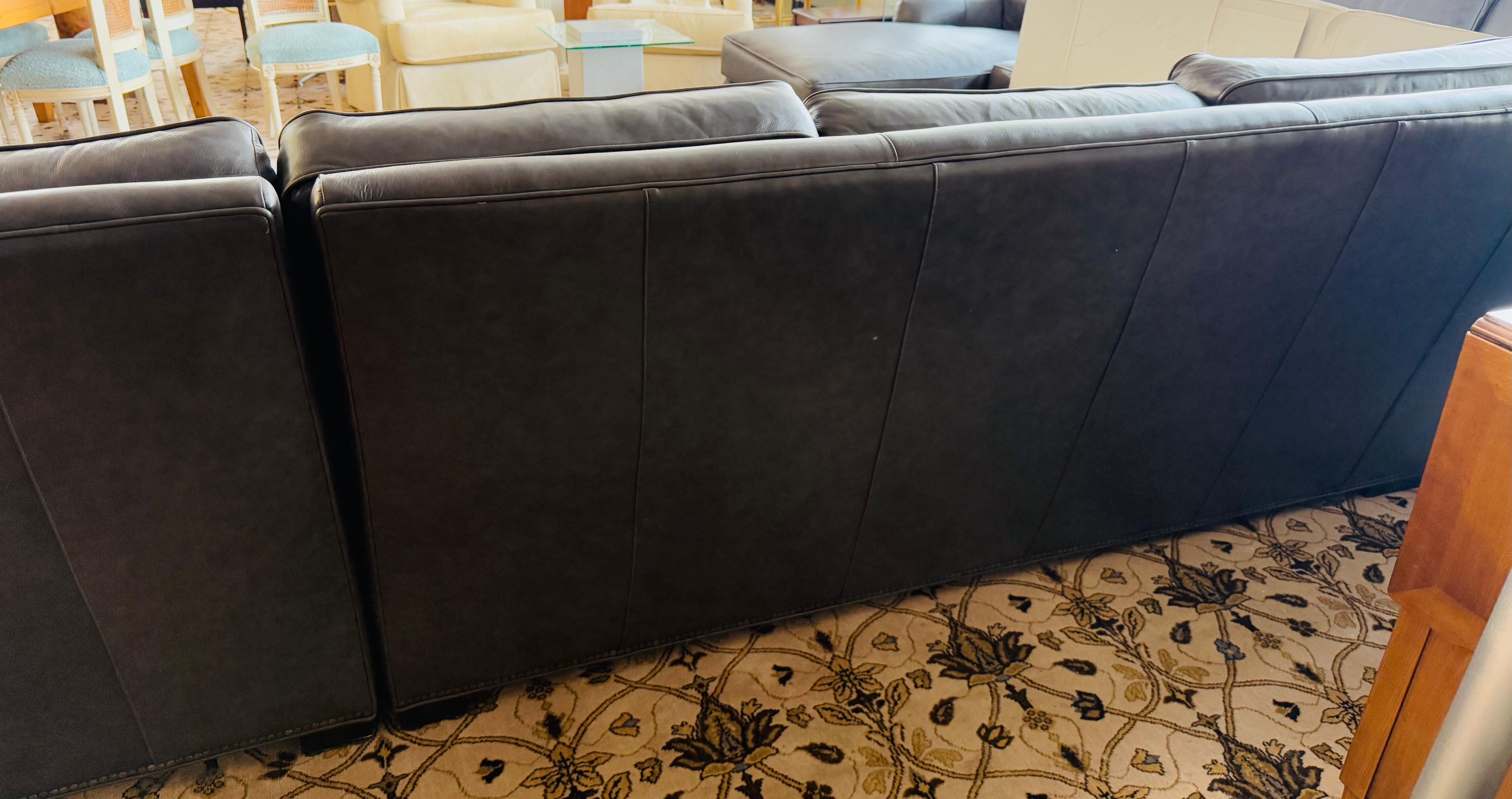 This sectional has never been sat in and was a custom piece for a client who subsequently changed their mind.  The second of two identical sectionals we are selling on 1stDibs this week.

Introducing a stunning two-piece sectional sofa from Century