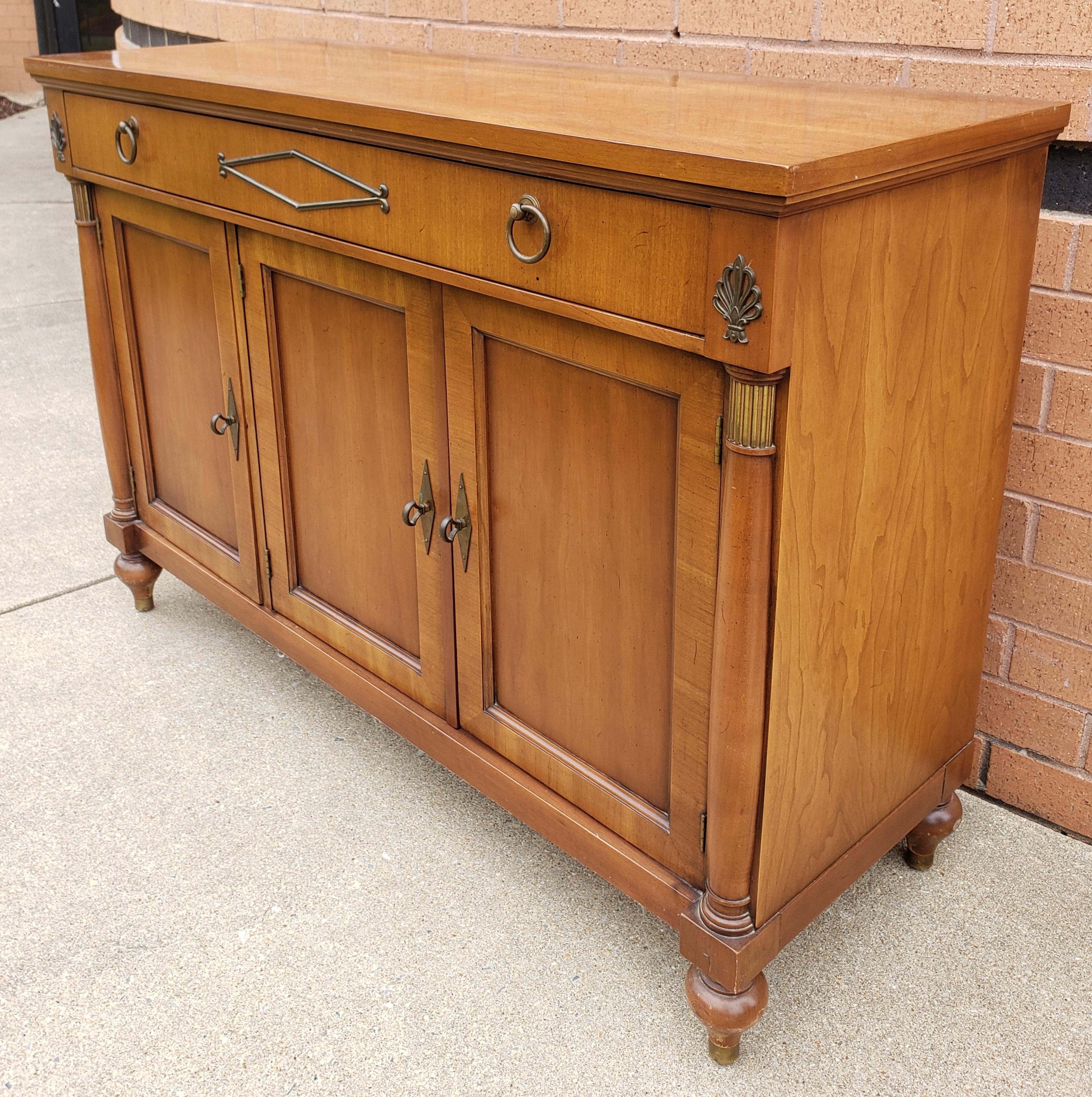 American Century Furniture Contemporary Biedermeier Style Fruitwood Buffet For Sale