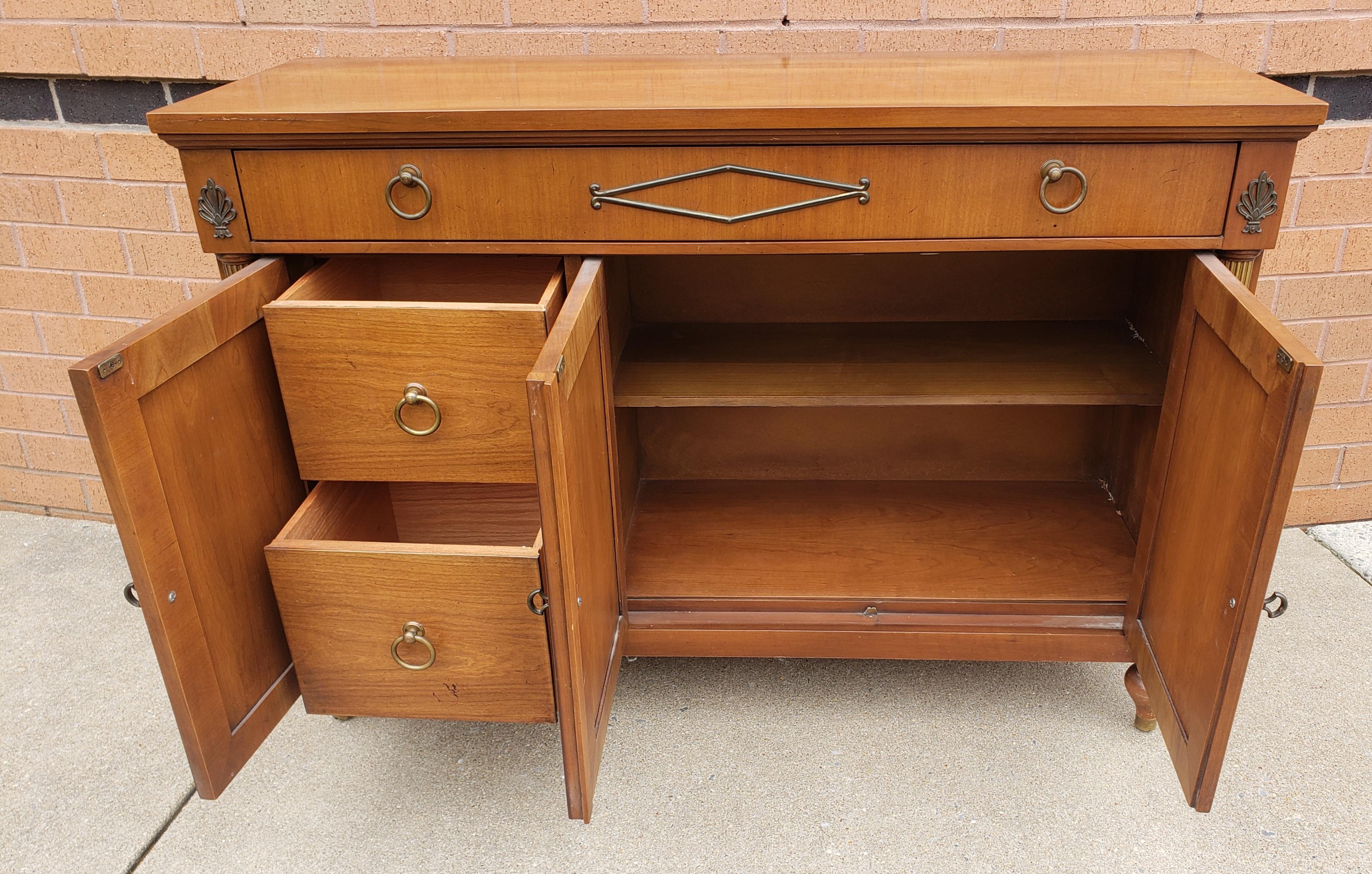 Century Furniture Contemporary Biedermeier Style Fruitwood Buffet In Good Condition For Sale In Germantown, MD