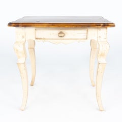 Century Furniture Contemporary Rustic Cream Side End Table