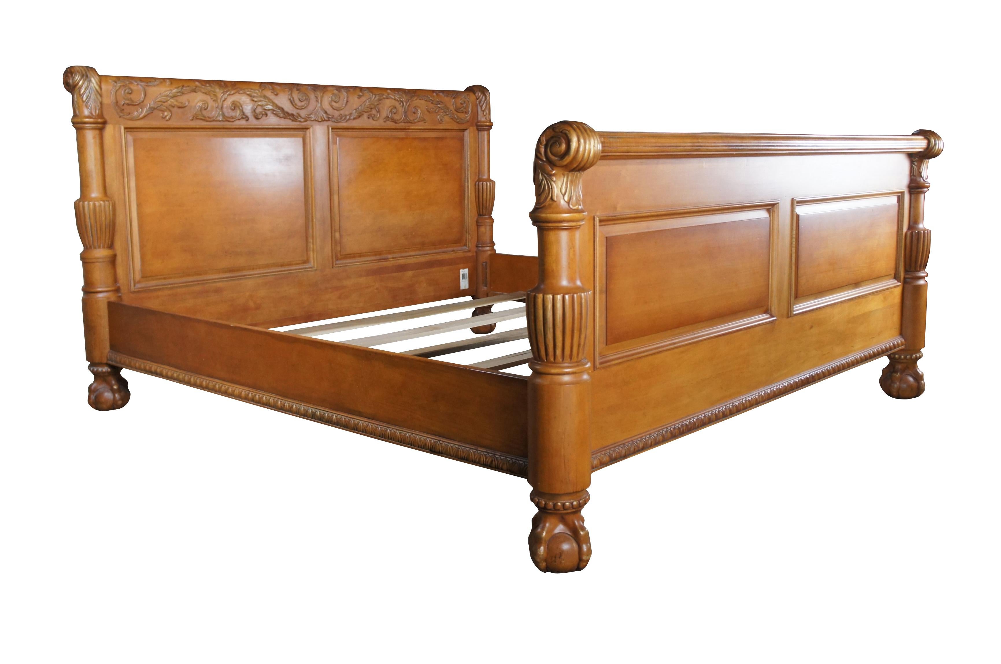 mahogany double bed frame