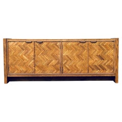 Retro Century Furniture Four Door Parquet Credenza