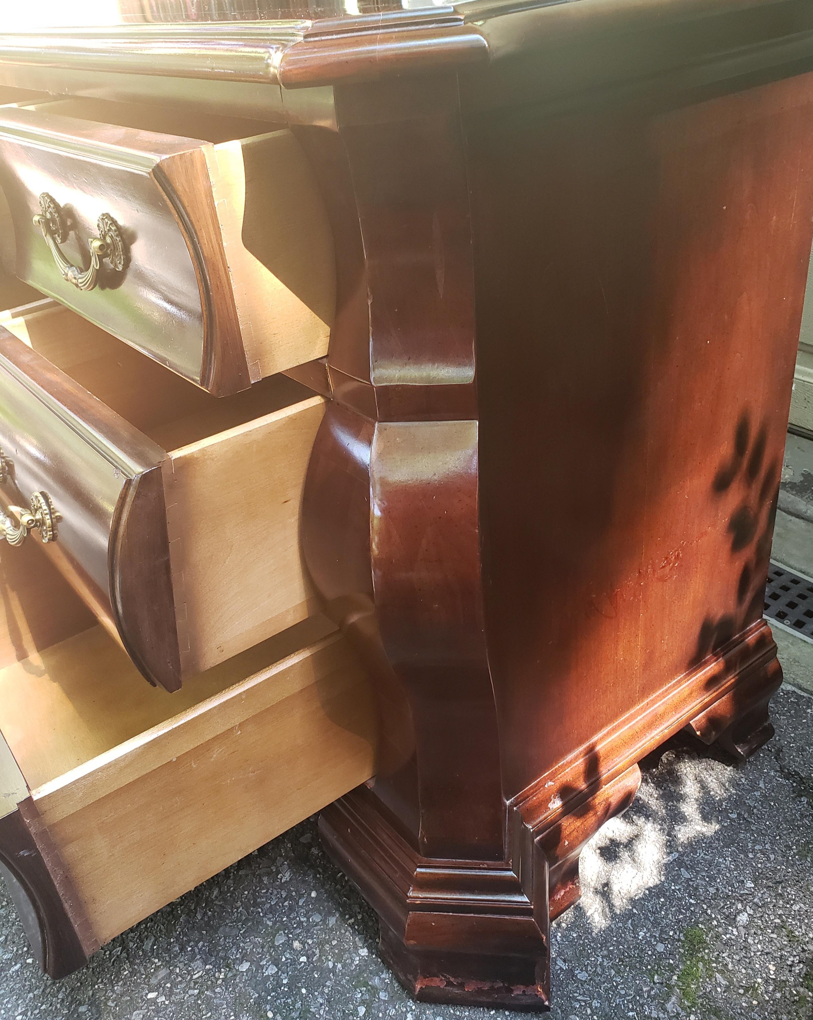 mahogany dresser with mirror