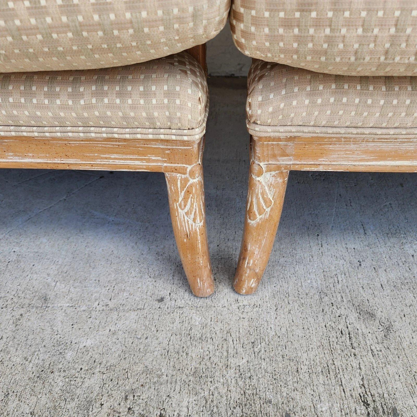 Paire de chaises longues de style campagne française de Century Furniture en vente 4
