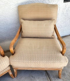 Century Furniture French Country Lounge Chairs Pair