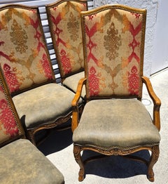 Century Furniture French Dining Chairs Leather Seats Set of 8