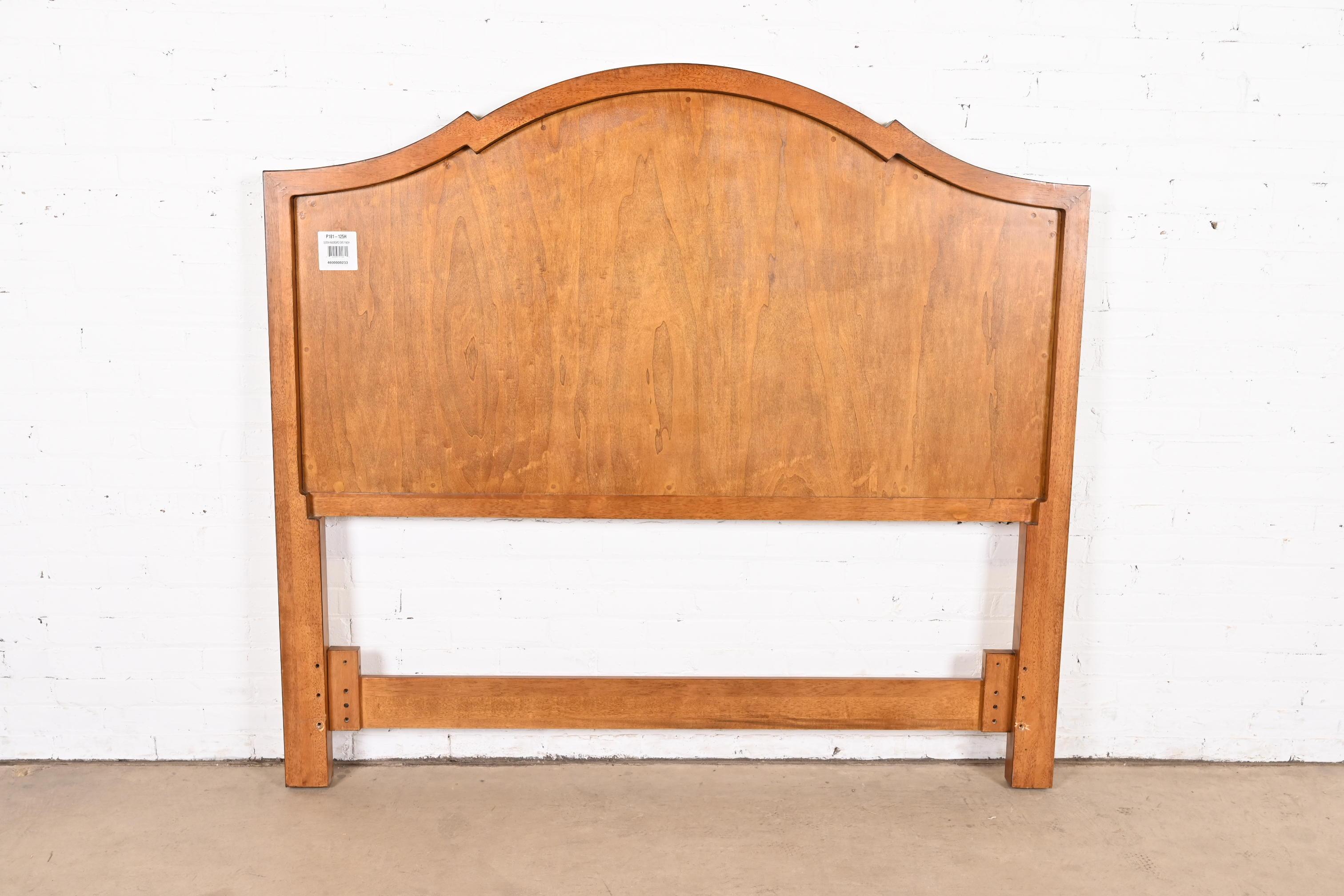 Century Furniture French Provincial Carved Cherry Wood Queen Size Headboard 5