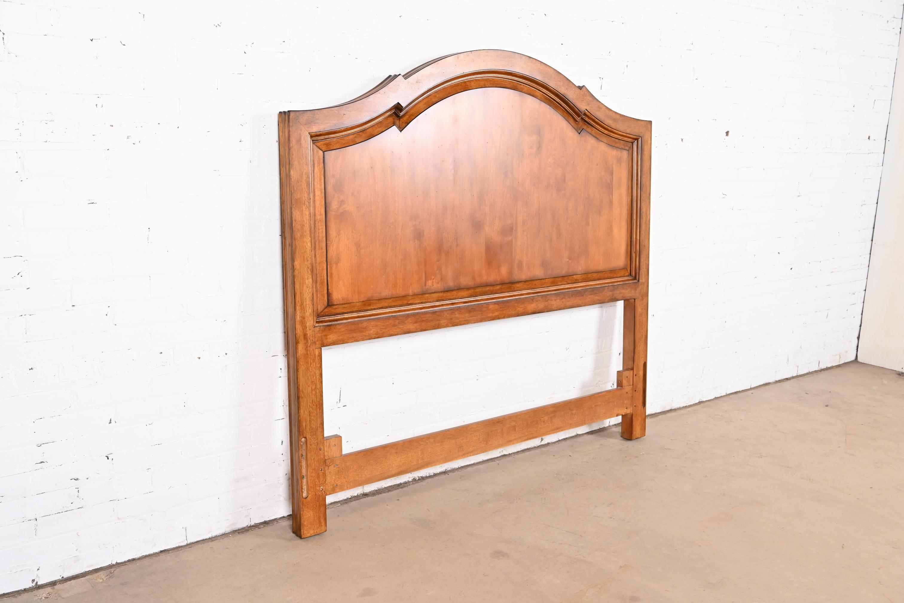 Century Furniture French Provincial Carved Cherry Wood Queen Size Headboard 1