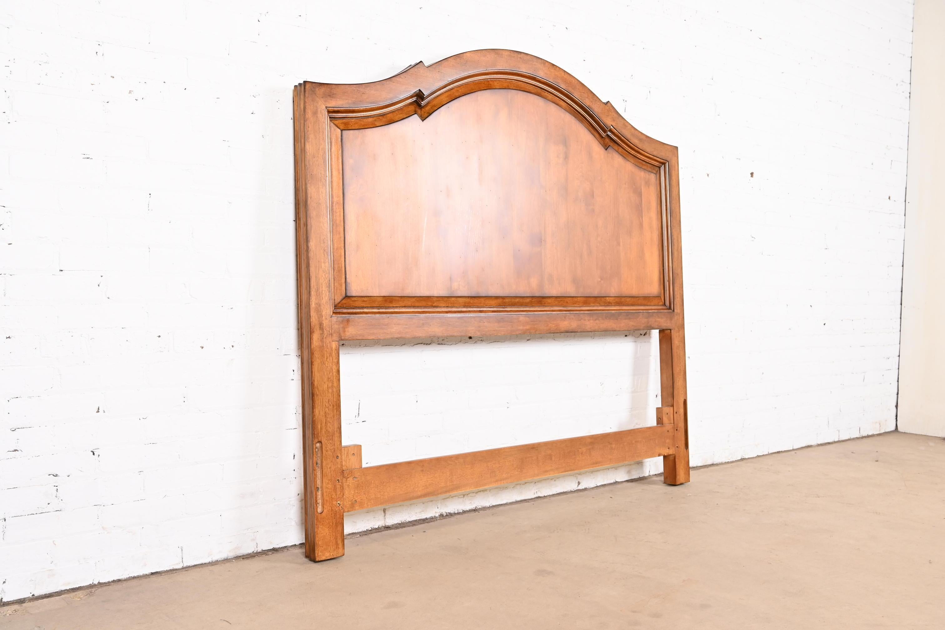 Century Furniture French Provincial Carved Cherry Wood Queen Size Headboard 2