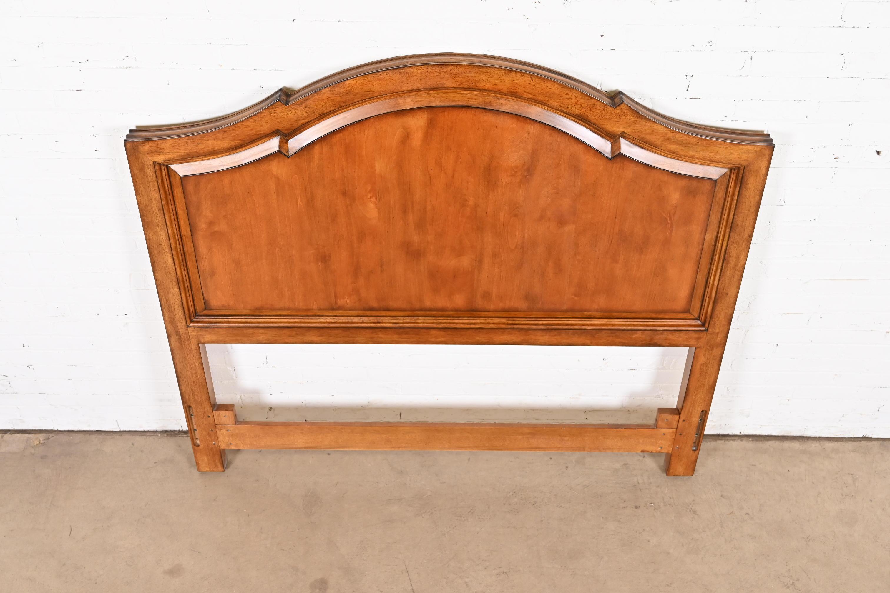 Century Furniture French Provincial Carved Cherry Wood Queen Size Headboard 3