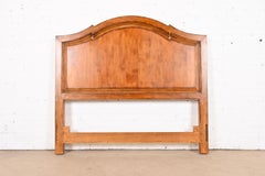Century Furniture French Provincial Carved Cherry Wood Queen Size Headboard