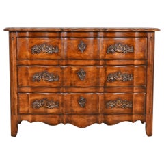 Century Furniture French Provincial Louis XV Carved Walnut Chest of Drawers