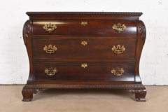 Century Furniture Georgian Carved Mahogany Bombay Dresser or Commode