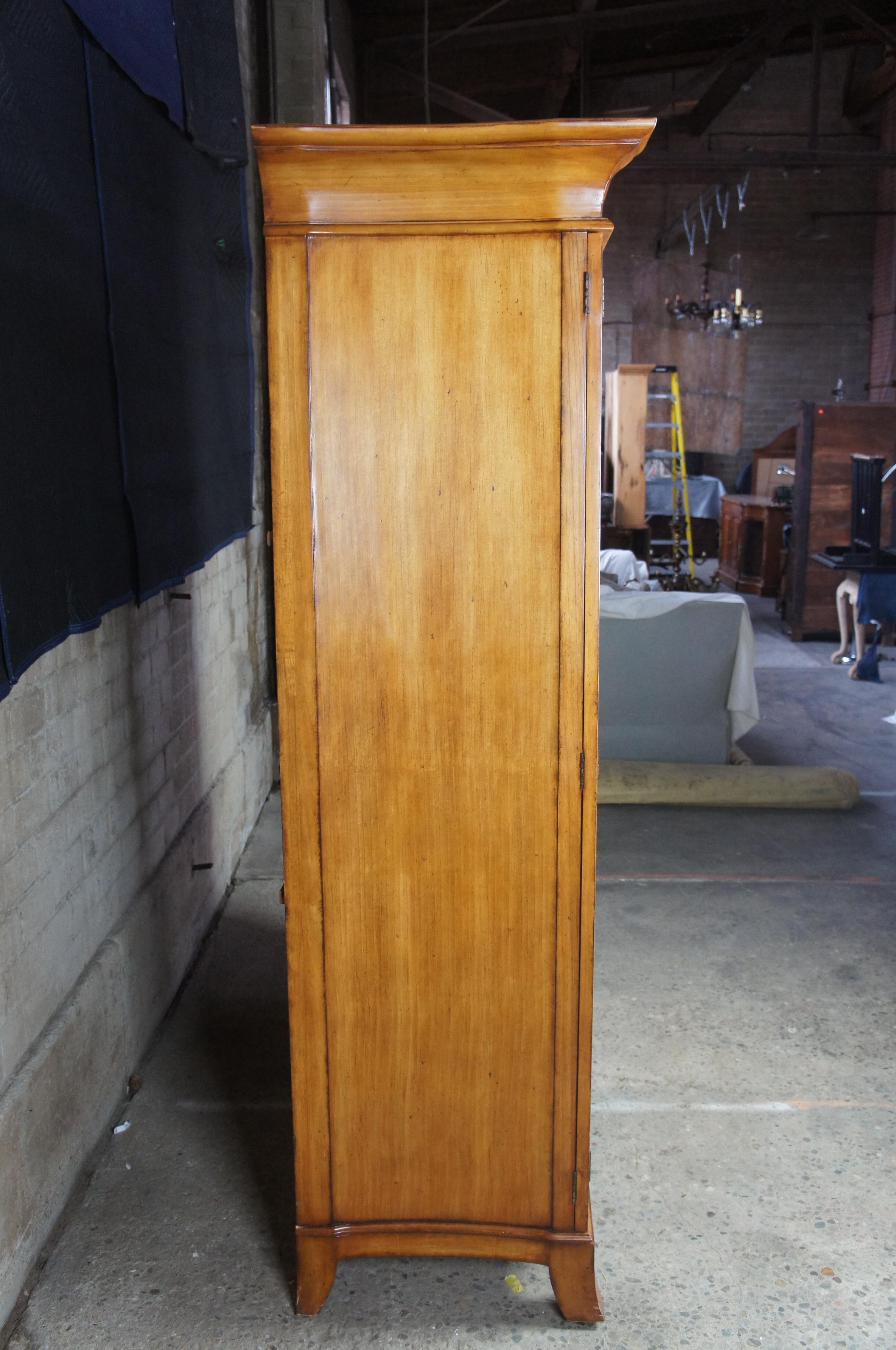 Century Furniture Honey Brown Armoire Clothing Entertainment Cabinet 651-214 3