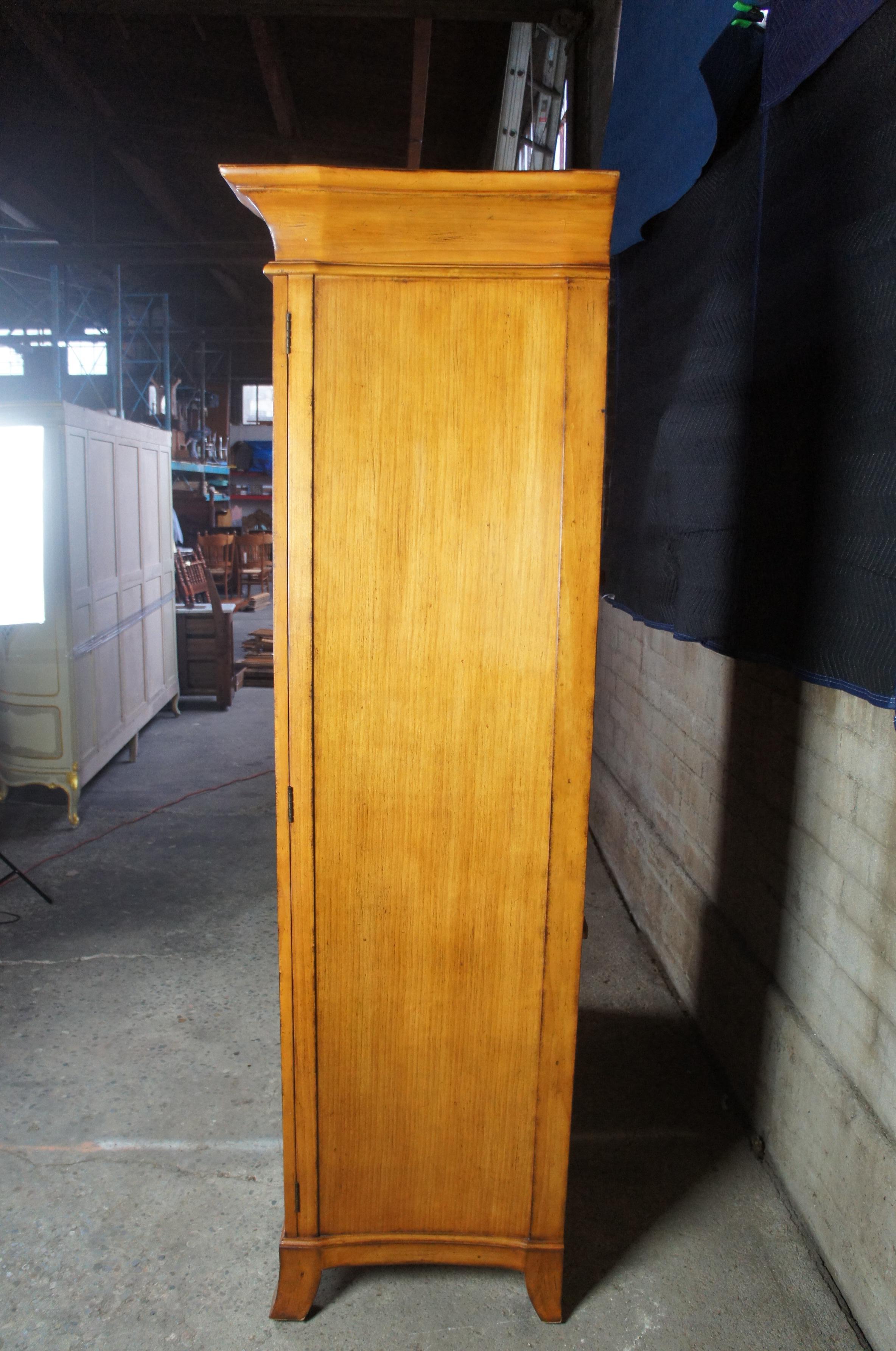Century Furniture Honey Brown Armoire Clothing Entertainment Cabinet 651-214 4